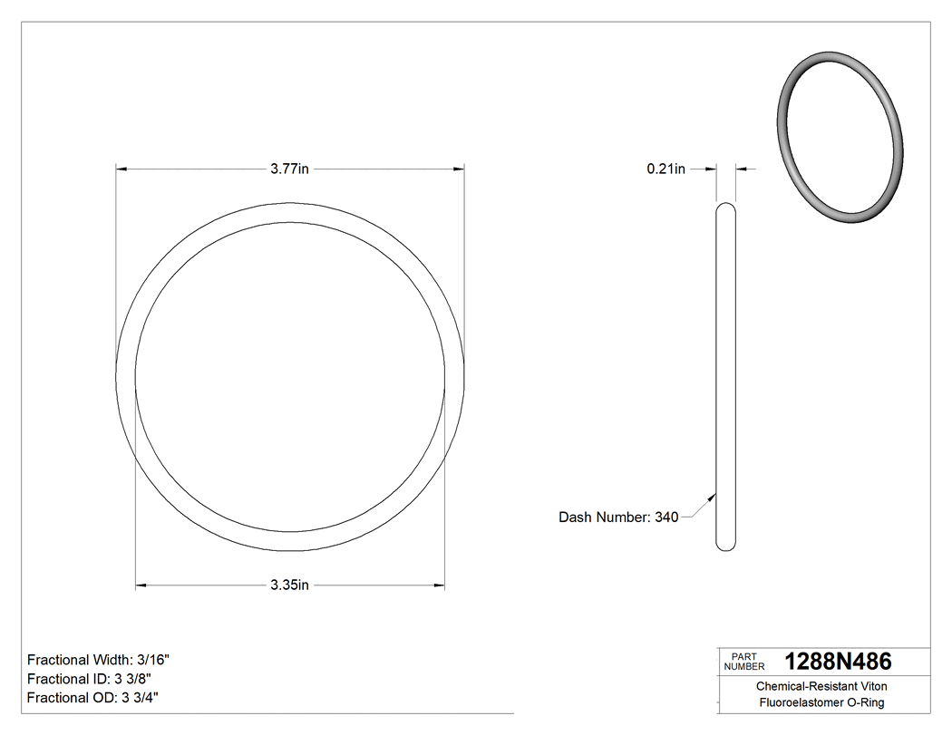 Technical drawing - 1288N486